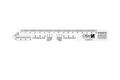 Kunststof PD-latje 160 mm transparant