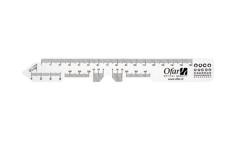 Kunststof PD-latje 160 mm transparant